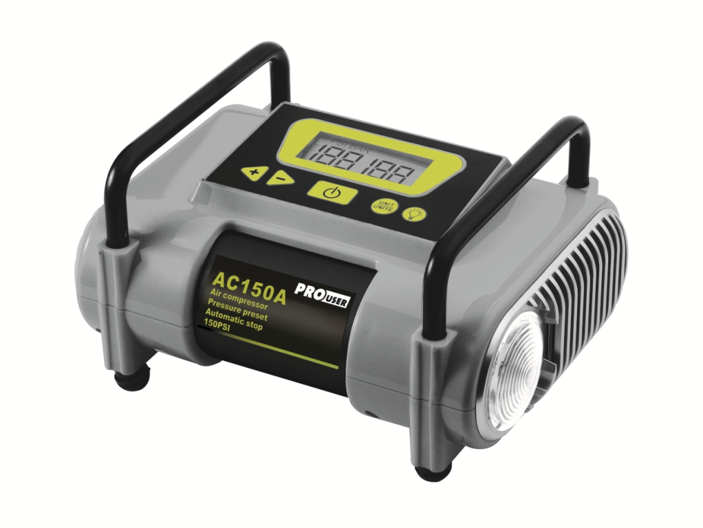 AC150A automata kompresszor 12V  LCD kijelzővel