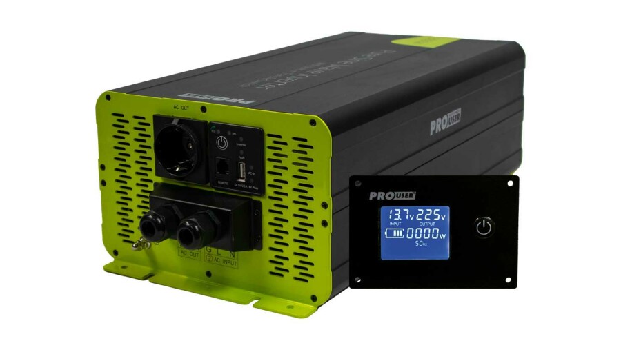 PSI3000 TX inverter kijelzővel  3000/6000W